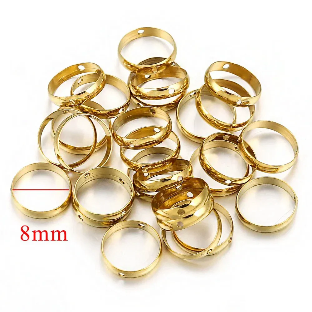 Stainless Steel Round Bead Electroplated Diy Jewelry Accessories Bracelet Necklace Spacer - Image 8