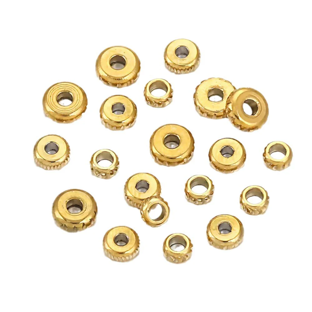 Stainless Steel Round Beads For Diy Bracelet And Necklace Vacuum Plating Electroplating - Image 5