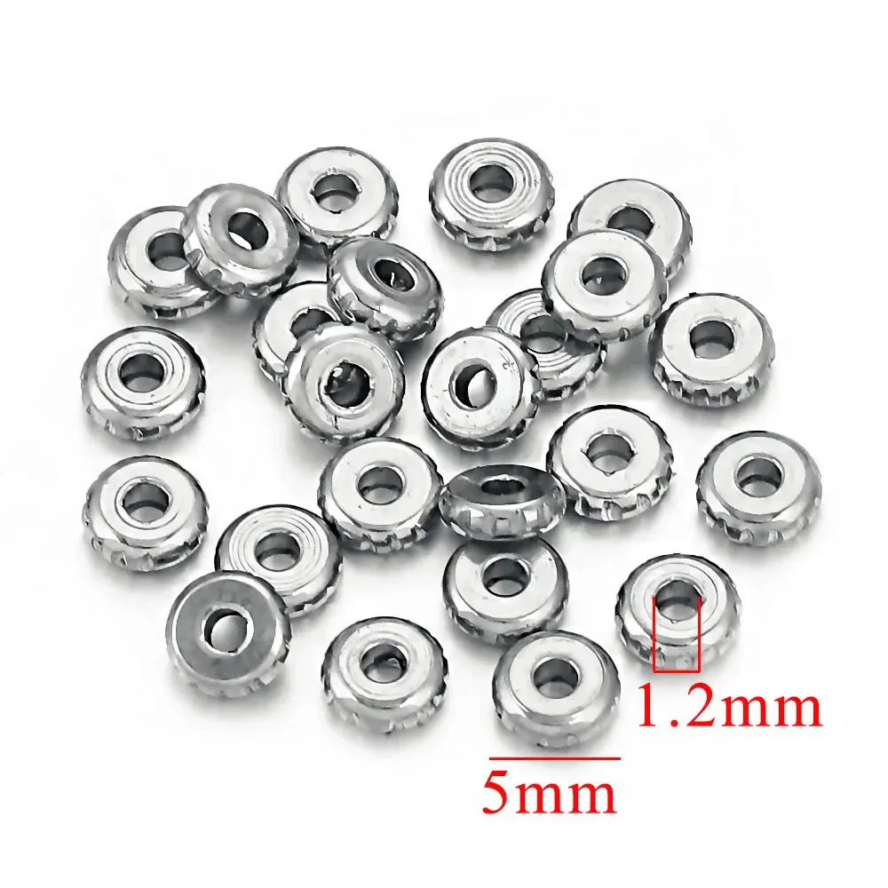Stainless Steel Round Beads For Diy Bracelet And Necklace Vacuum Plating Electroplating - Image 8
