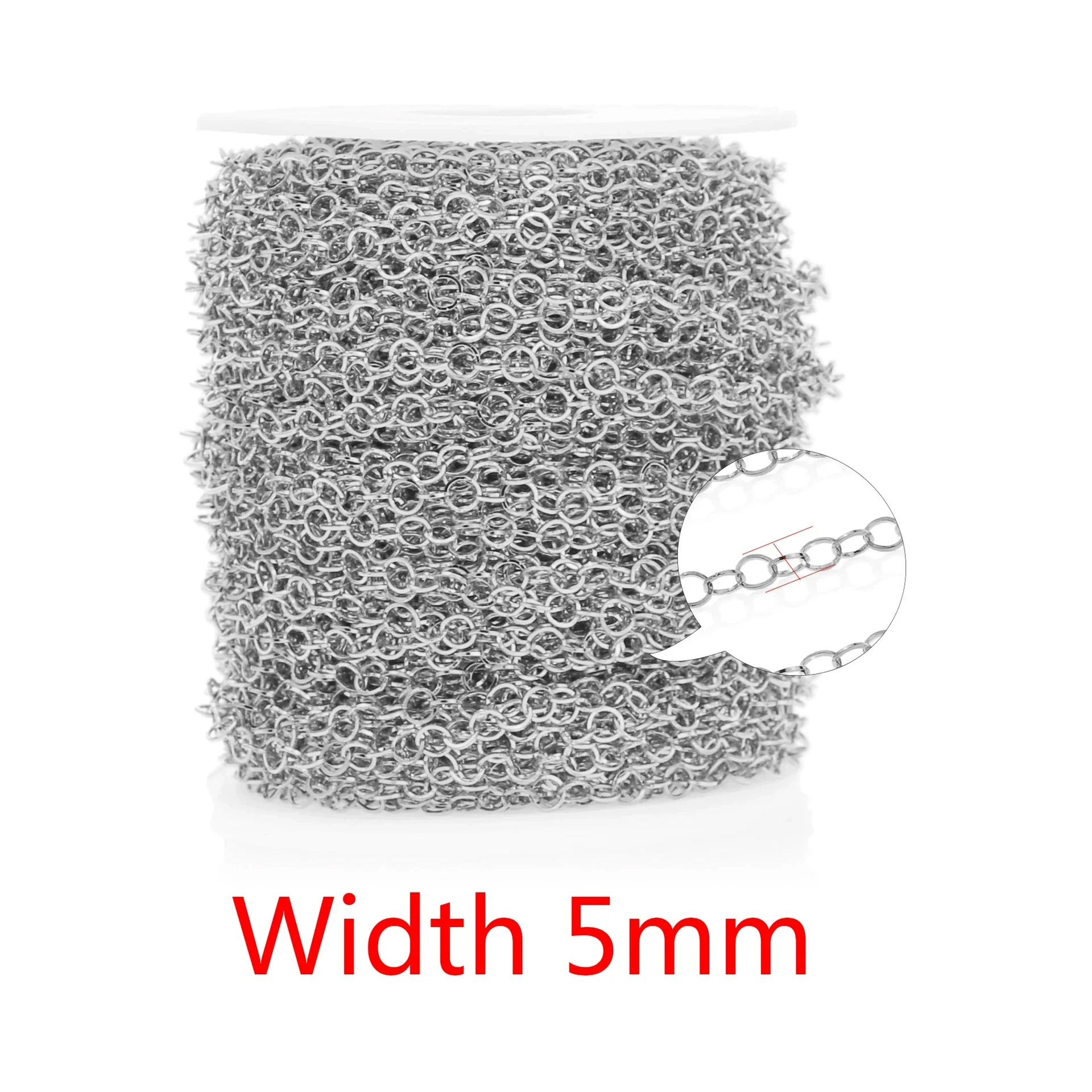 Stainless Steel Round Cross Chain Hiphop Totem Pattern Handmade Jewelry Making Supplies Chain Necklace Bracelet With Electroplating - Image 13