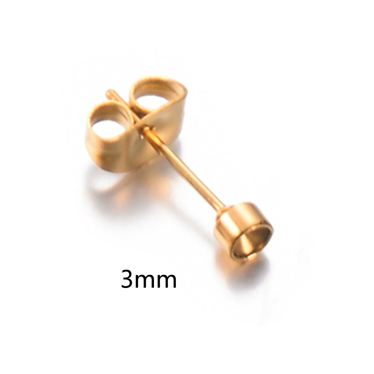 Stainless Steel Round Diamond Earrings Set With Electroplating Treatment Jewelry Accessories - Image 11