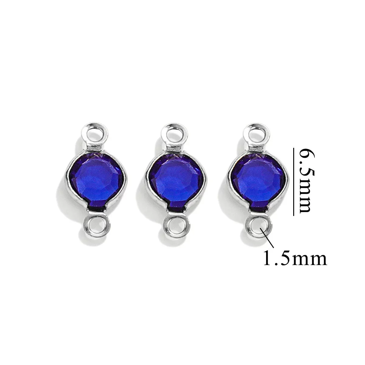 Stainless Steel Round Diy Jewelry Chain Bracelet Necklace With Crystal Connector And Colorretaining Electroplating - Image 24