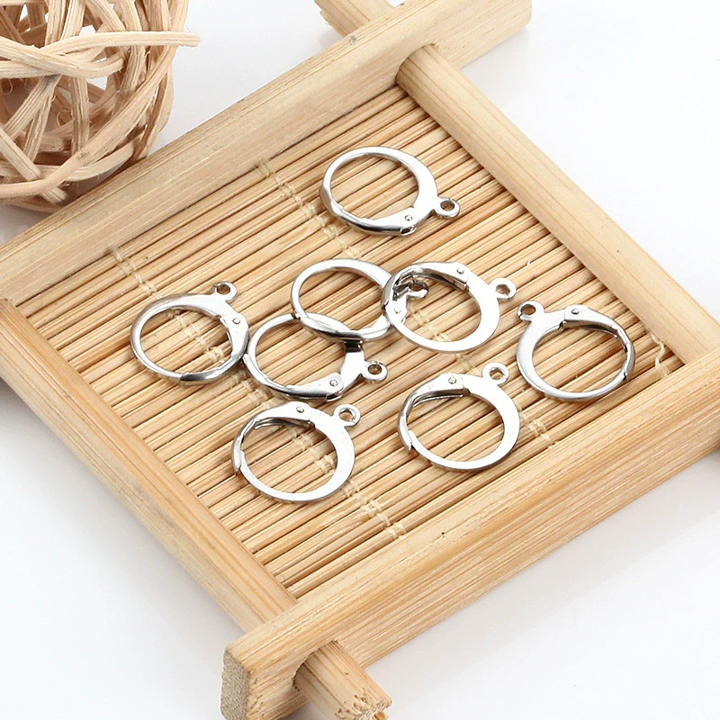 Stainless Steel Round Ear Hook Earrings Jewelry Accessories With Electroplating For Men And Women - Image 2