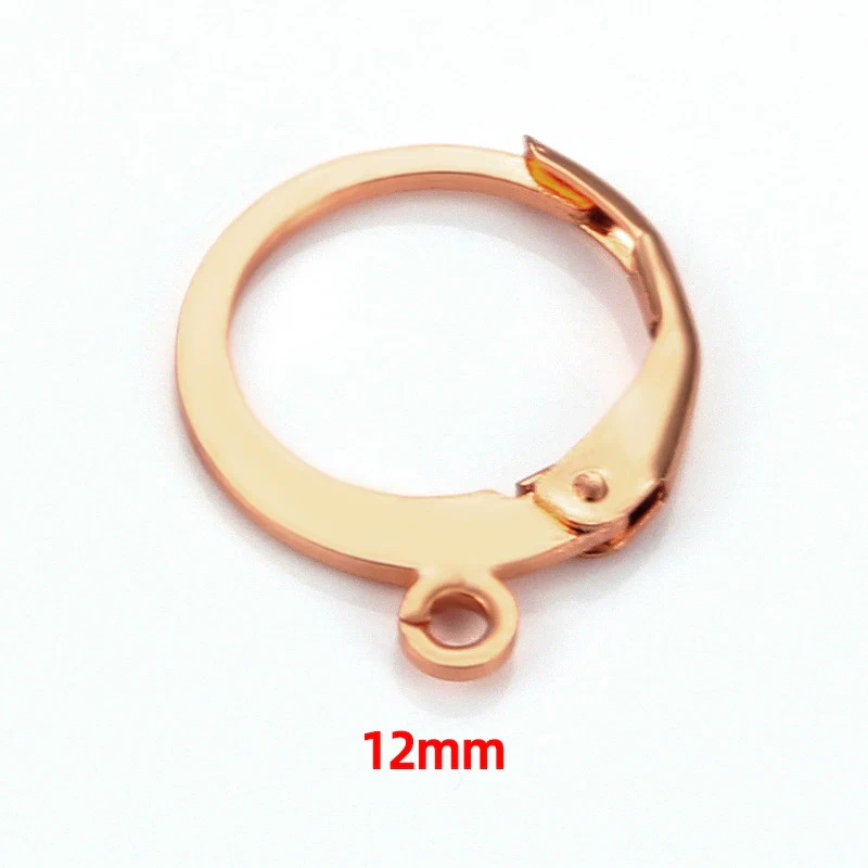 Stainless Steel Round Ear Hook Earrings Jewelry Accessories With Electroplating For Men And Women - Image 3