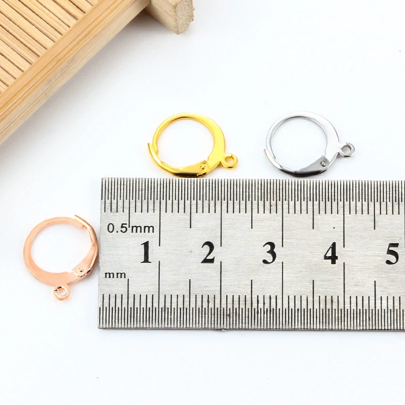 Stainless Steel Round Ear Hook Earrings Jewelry Accessories With Electroplating For Men And Women - Image 4