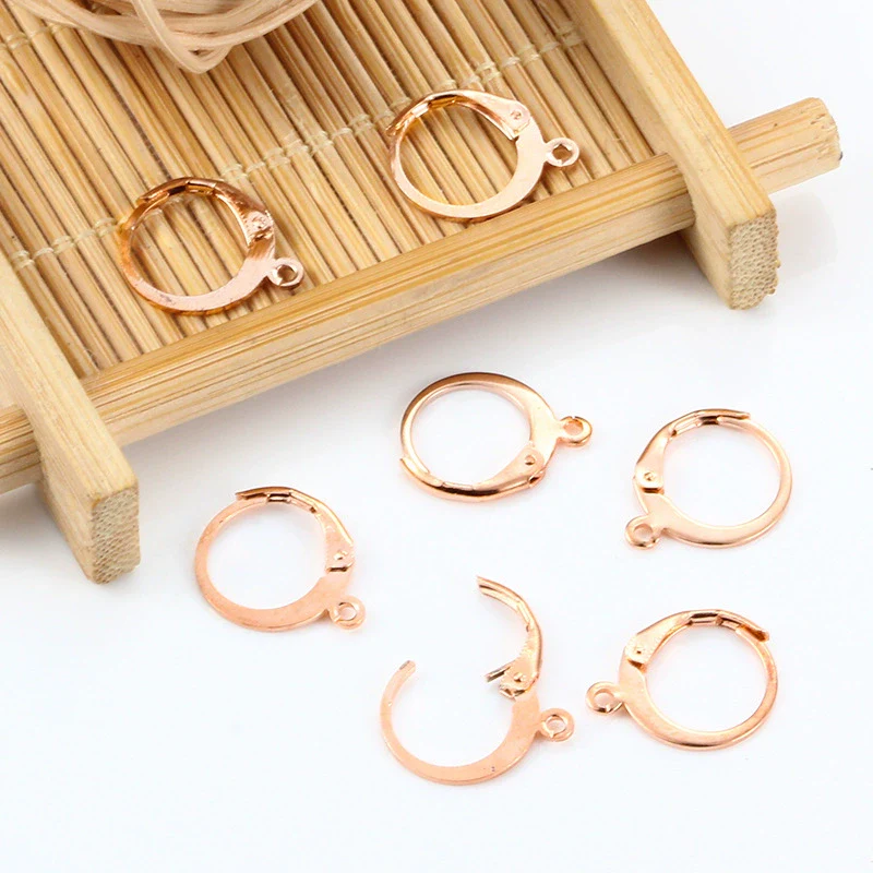 Stainless Steel Round Ear Hook Earrings Jewelry Accessories With Electroplating For Men And Women - Image 5