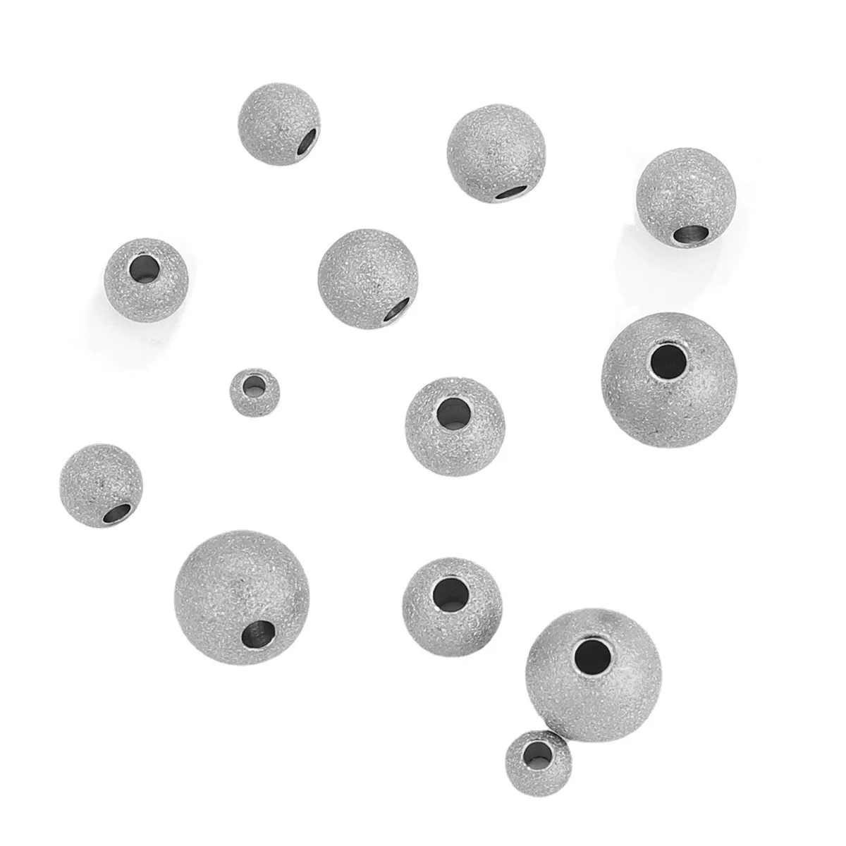 Stainless Steel Round Loose Beads Electroplated Diy Jewelry Accessories For Bracelet - Image 5