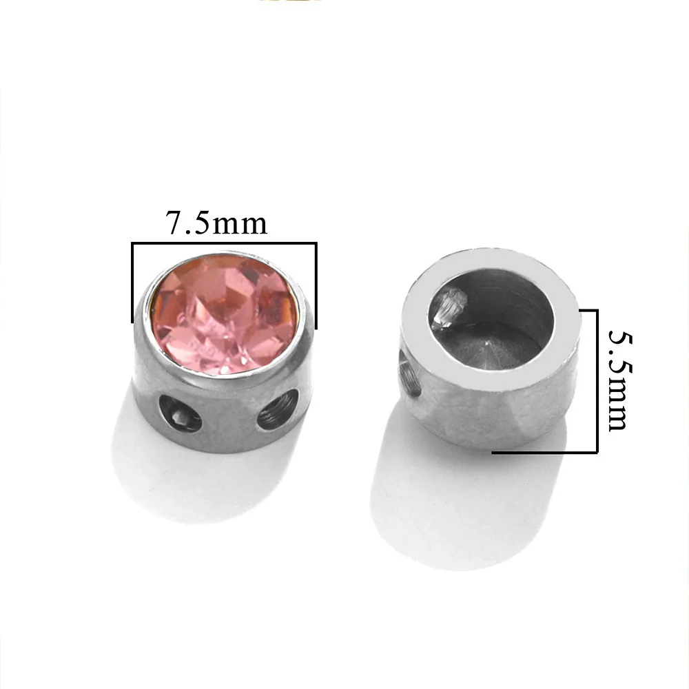Stainless Steel Round Loose Beads For Diy Jewelry Accessories Electroplated Bracelet Beads - Image 16