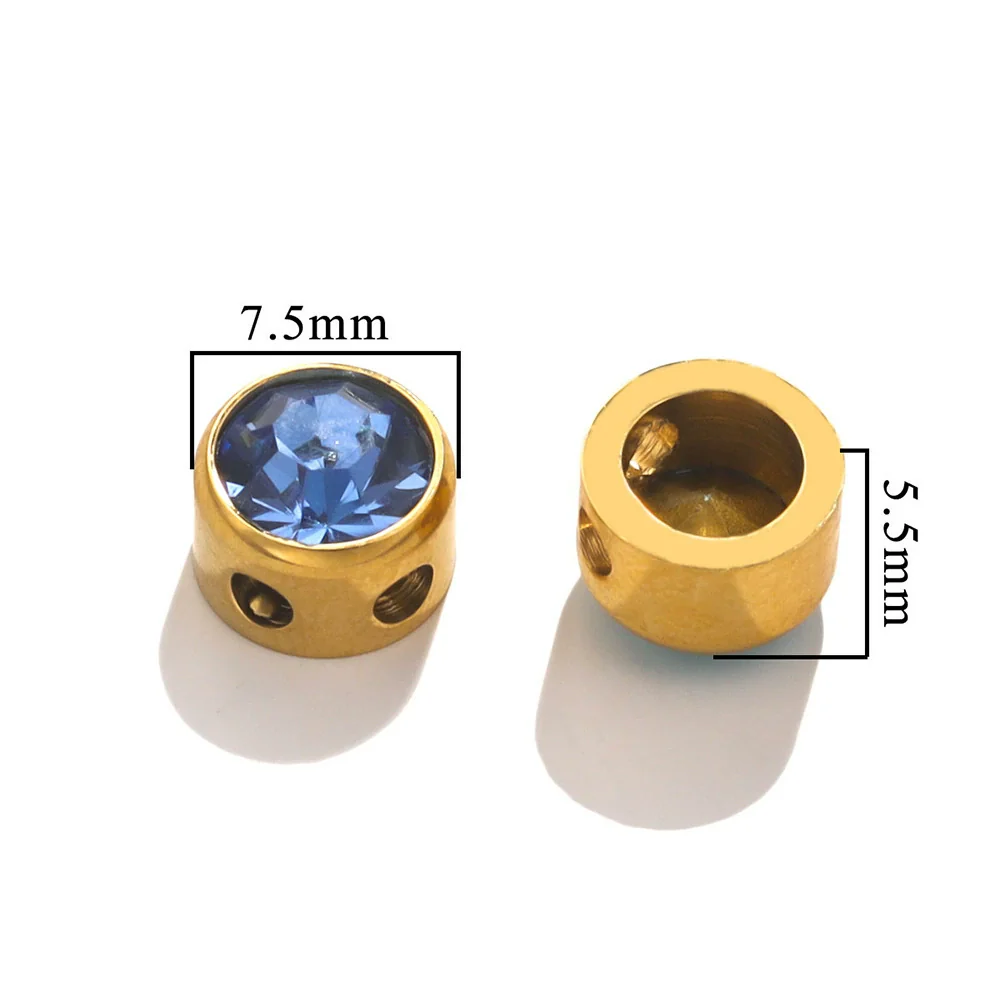Stainless Steel Round Loose Beads For Diy Jewelry Accessories Electroplated Bracelet Beads - Image 18