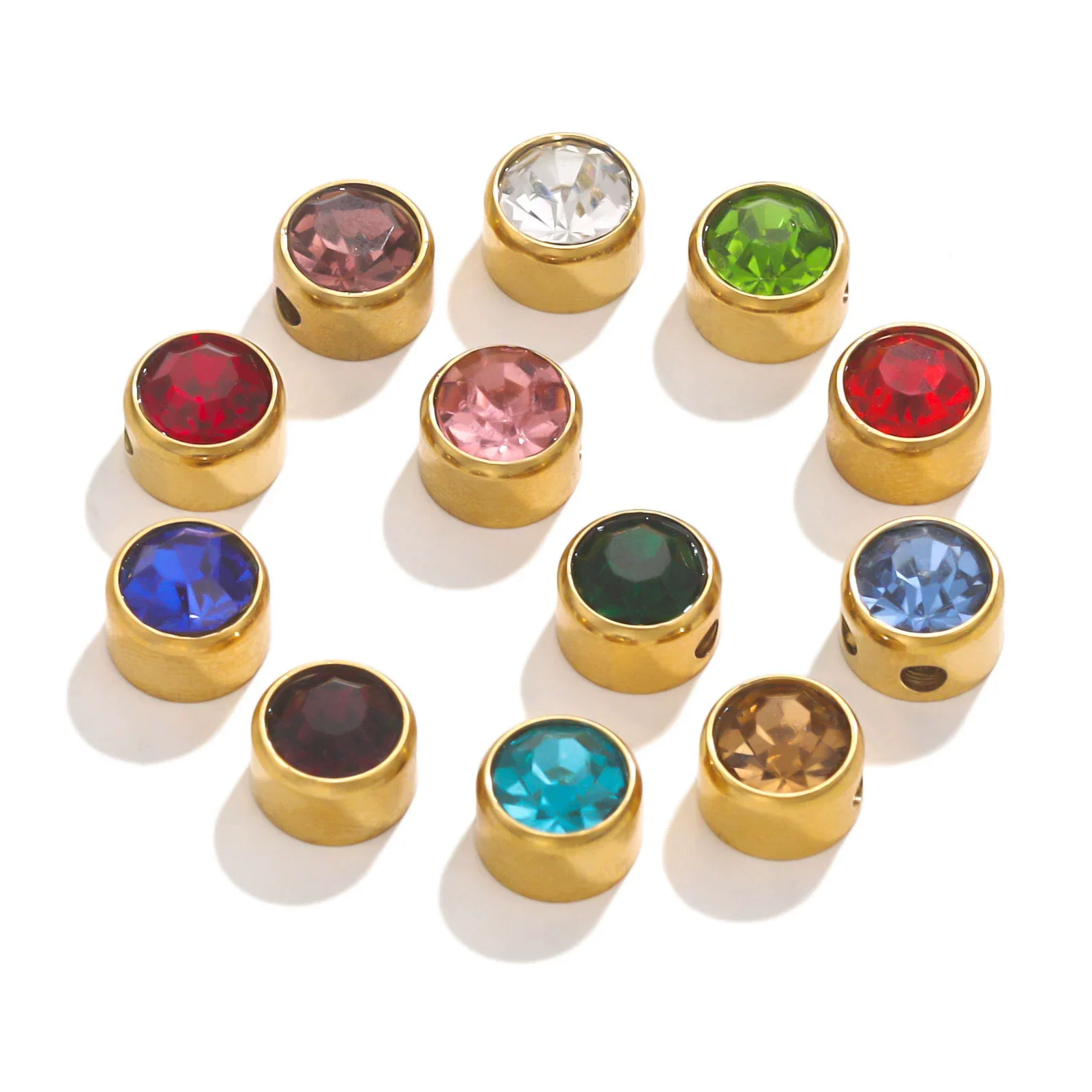 Stainless Steel Round Loose Beads For Diy Jewelry Accessories Electroplated Bracelet Beads - Image 2