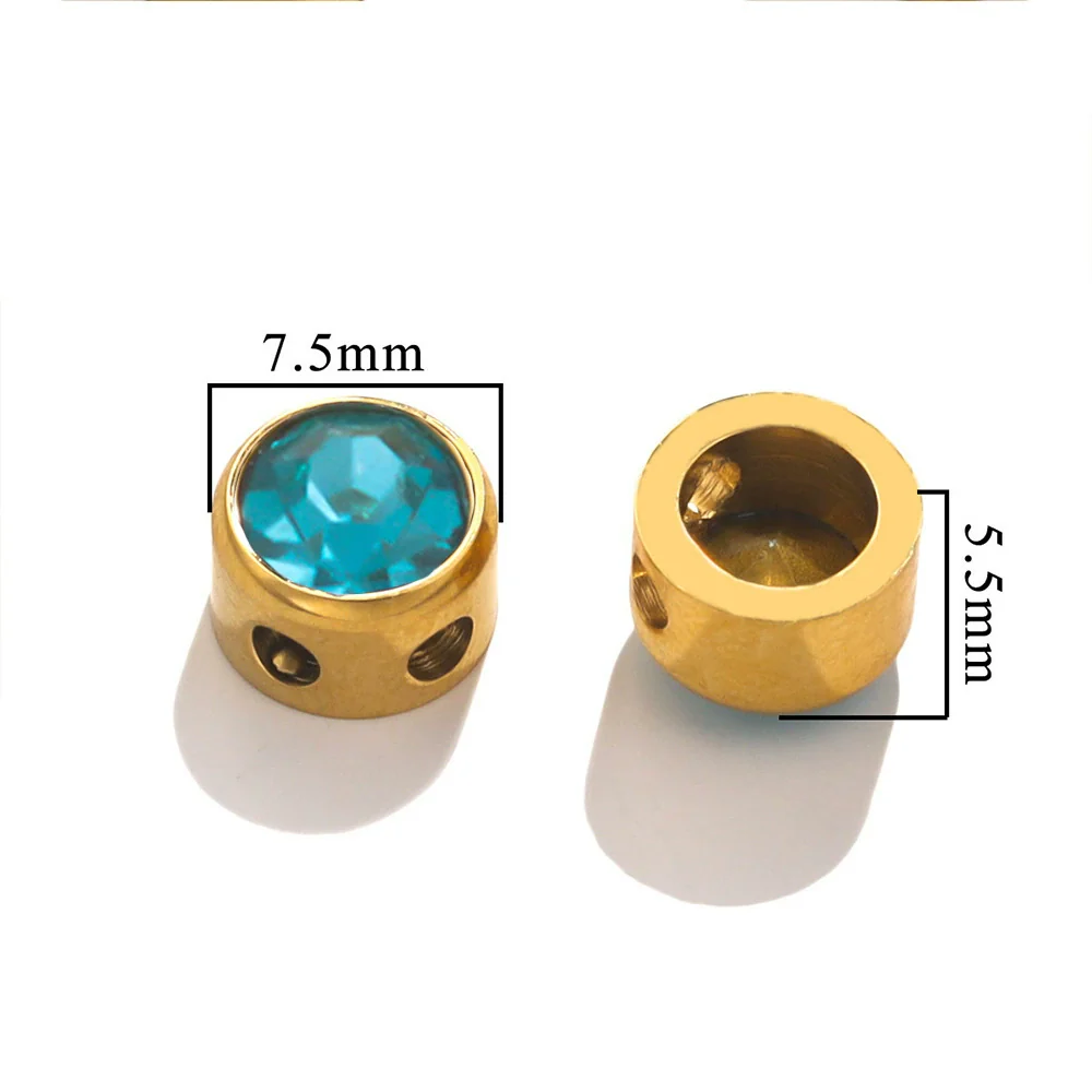 Stainless Steel Round Loose Beads For Diy Jewelry Accessories Electroplated Bracelet Beads - Image 24