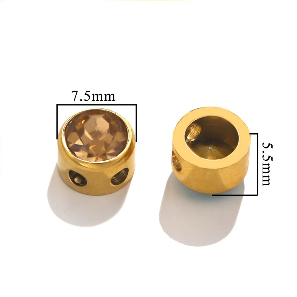 Stainless Steel Round Loose Beads For Diy Jewelry Accessories Electroplated Bracelet Beads - Image 25