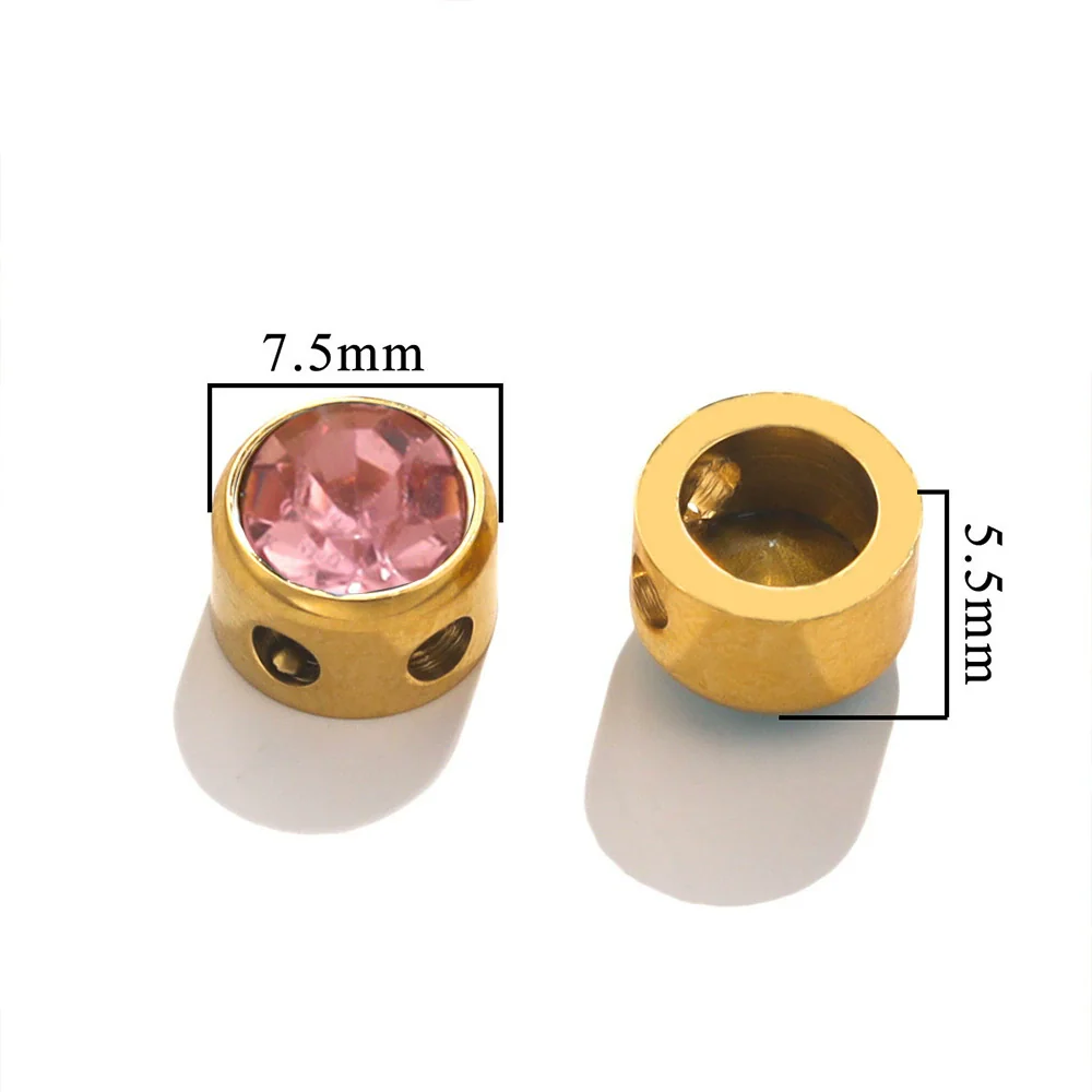 Stainless Steel Round Loose Beads For Diy Jewelry Accessories Electroplated Bracelet Beads - Image 28