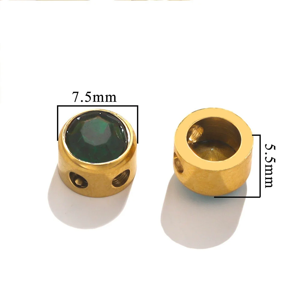 Stainless Steel Round Loose Beads For Diy Jewelry Accessories Electroplated Bracelet Beads - Image 29