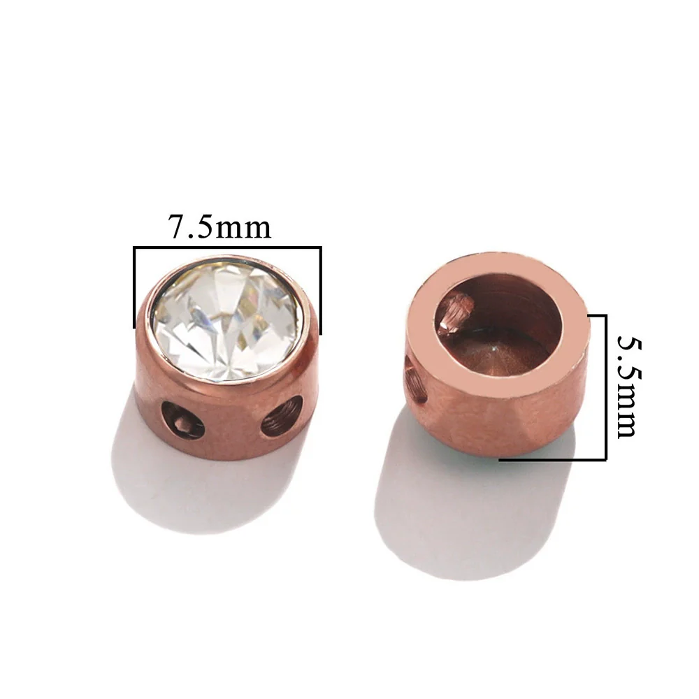 Stainless Steel Round Loose Beads For Diy Jewelry Accessories Electroplated Bracelet Beads - Image 31