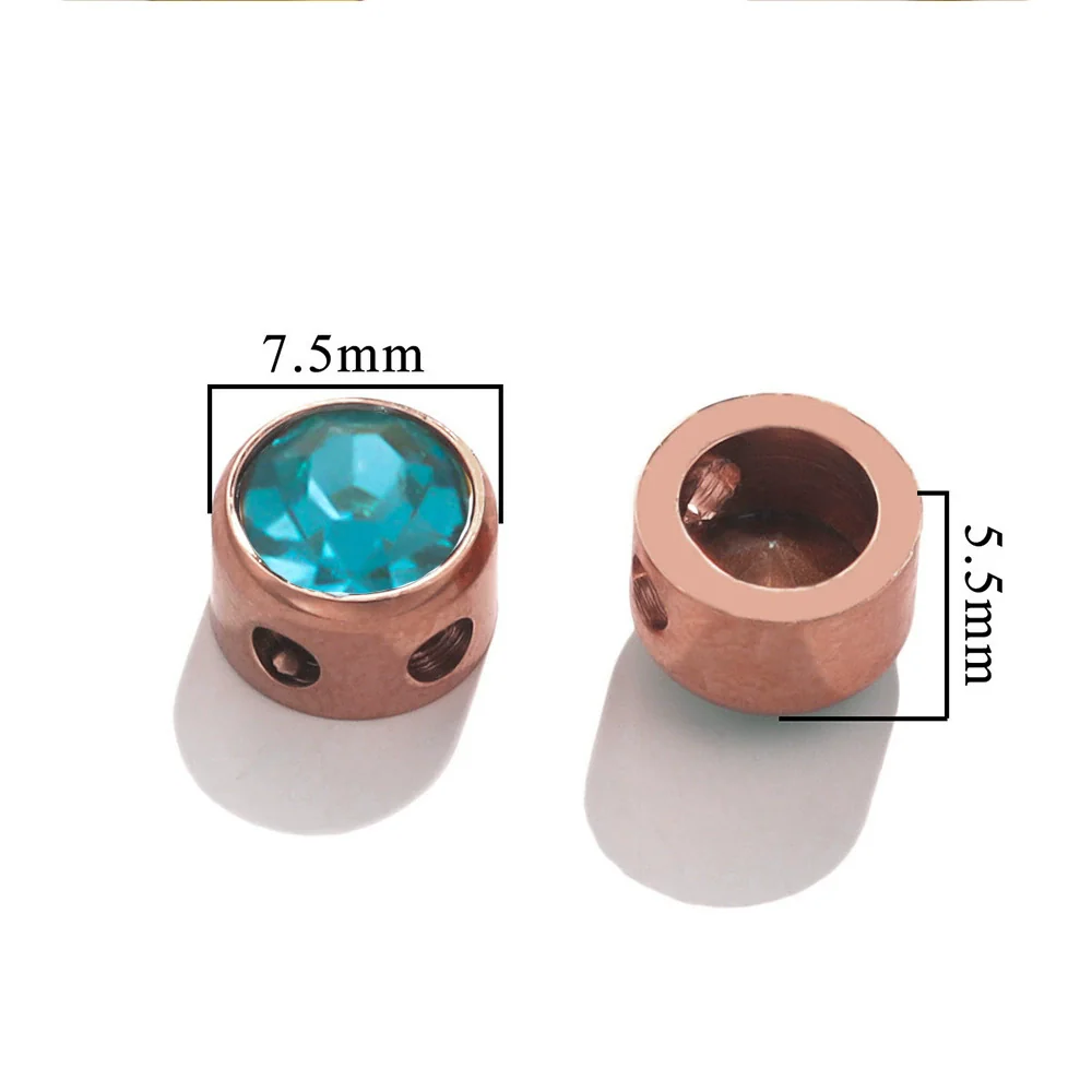 Stainless Steel Round Loose Beads For Diy Jewelry Accessories Electroplated Bracelet Beads - Image 36