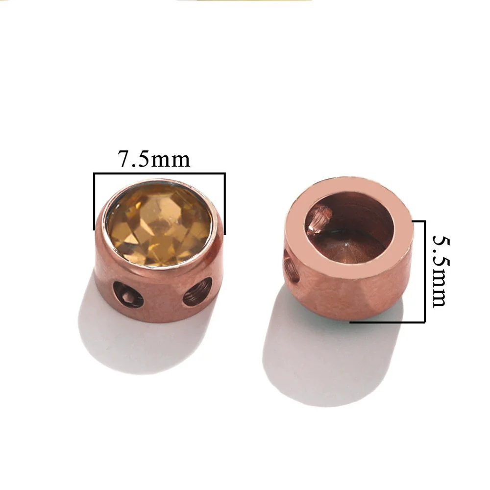 Stainless Steel Round Loose Beads For Diy Jewelry Accessories Electroplated Bracelet Beads - Image 37