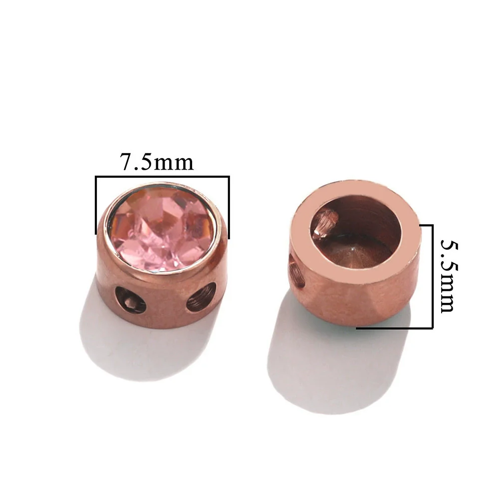 Stainless Steel Round Loose Beads For Diy Jewelry Accessories Electroplated Bracelet Beads - Image 40