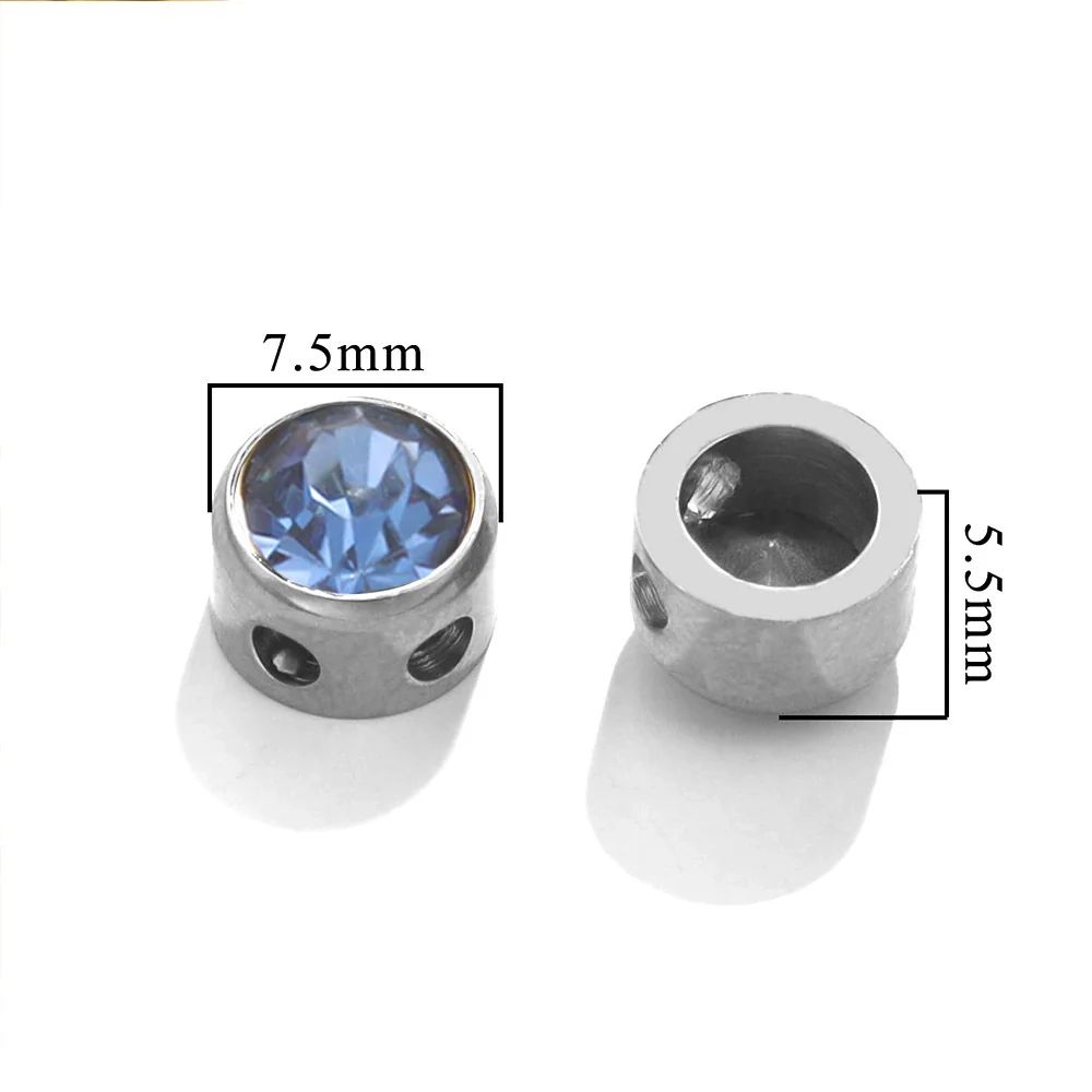 Stainless Steel Round Loose Beads For Diy Jewelry Accessories Electroplated Bracelet Beads - Image 6