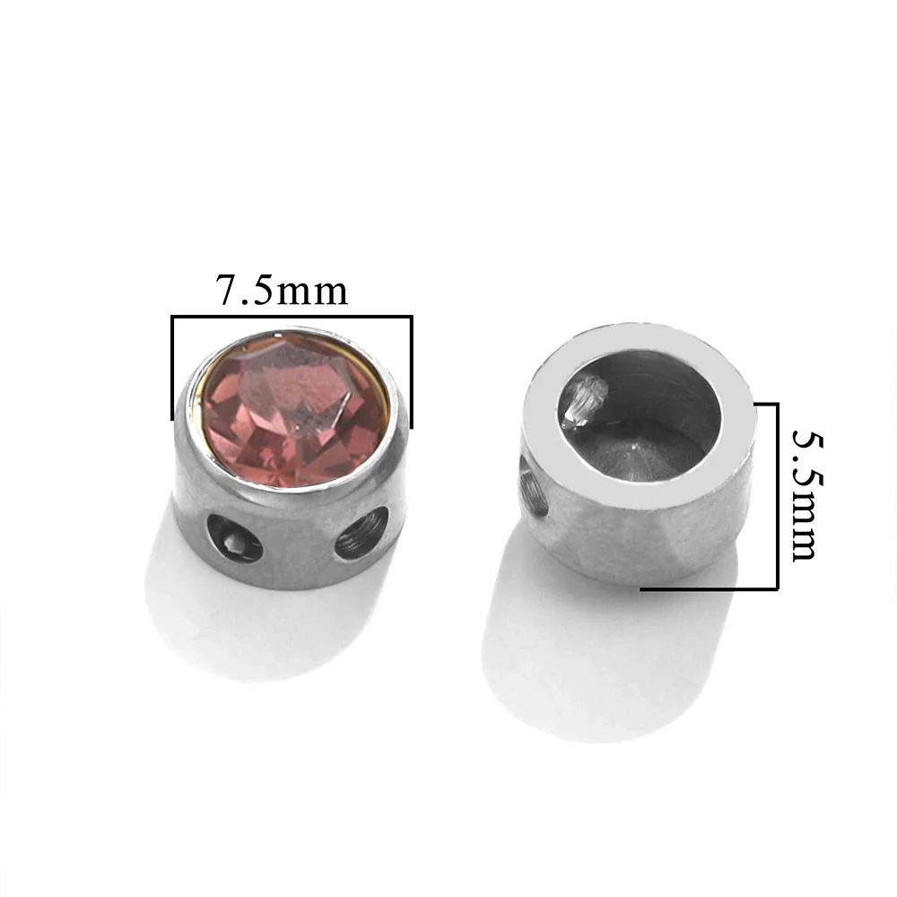 Stainless Steel Round Loose Beads For Diy Jewelry Accessories Electroplated Bracelet Beads - Image 8