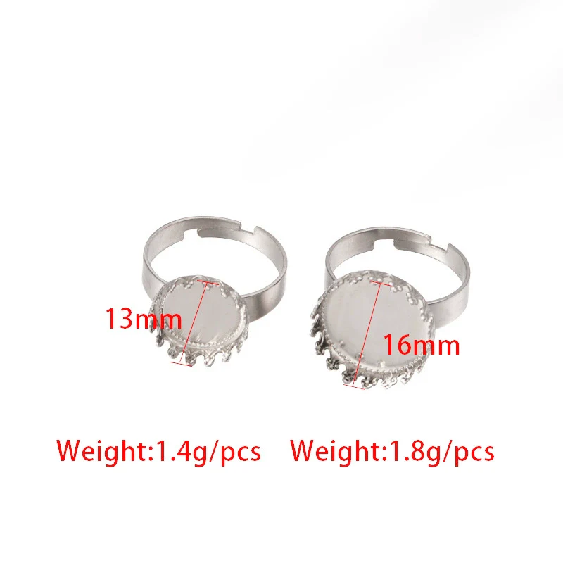 Stainless Steel Round Ring Jewelry Accessories Electroplated - Image 4