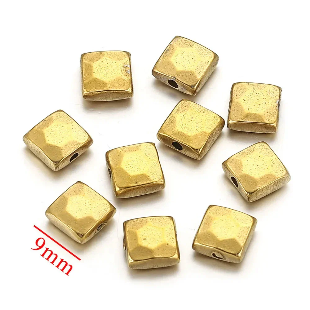 Stainless Steel Round Square Curved Spacer Positioning Beads Vacuum Gold Plated Diy Jewelry Accessories - Image 7