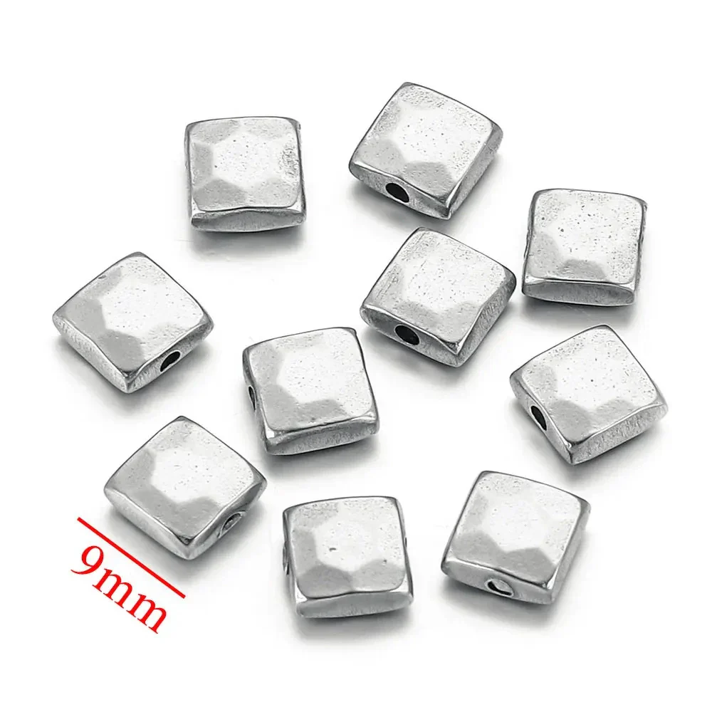 Stainless Steel Round Square Curved Spacer Positioning Beads Vacuum Gold Plated Diy Jewelry Accessories - Image 9
