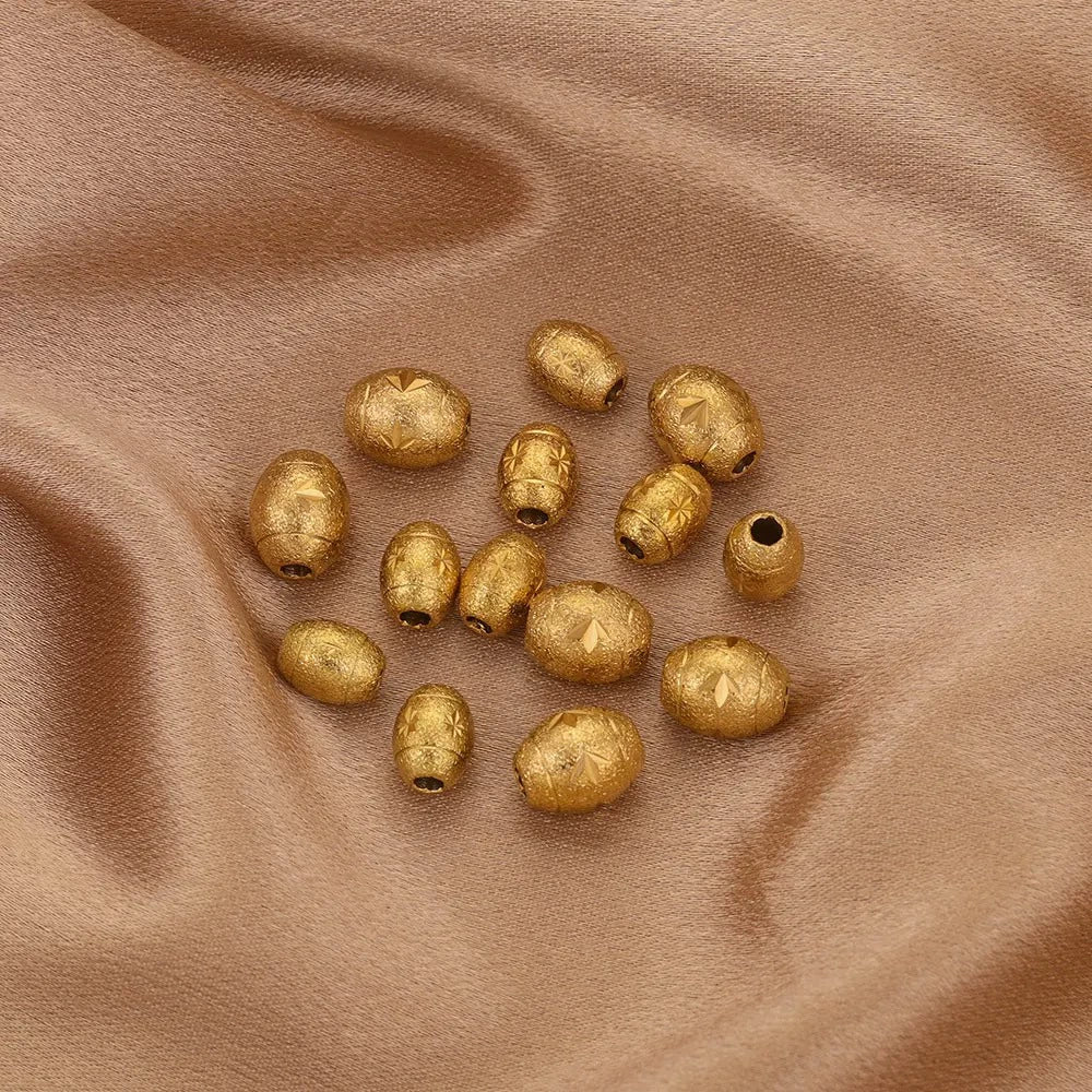 Stainless Steel Round Tube Beads Electroplated Diy Handmade Jewelry Accessories - Image 3