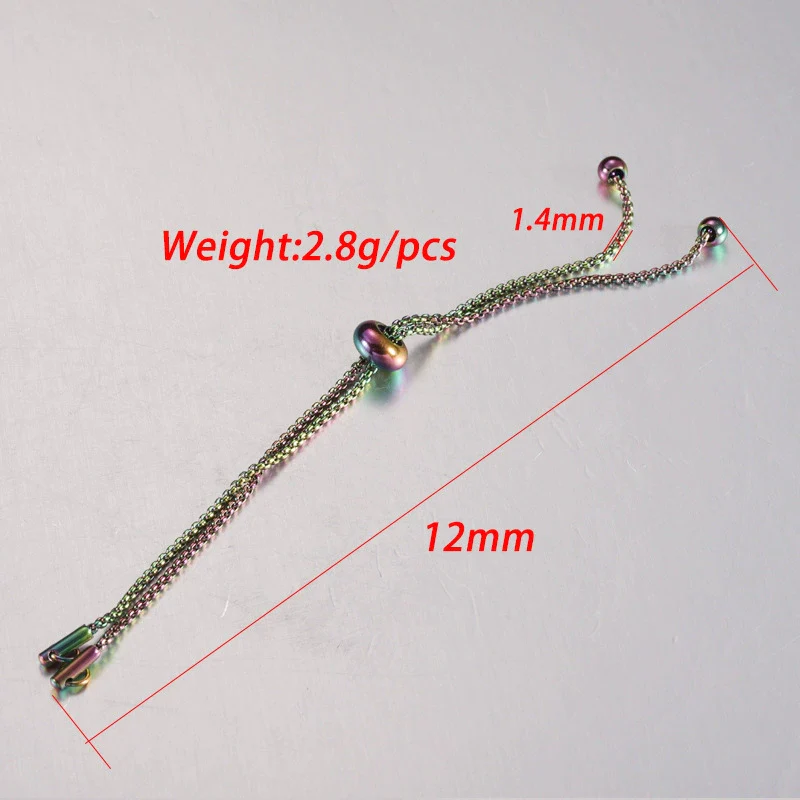 Stainless Steel Rubber Bead Bolo Bracelet Jewelry Accessories With Box Chain And Electroplating Treatment - Image 3