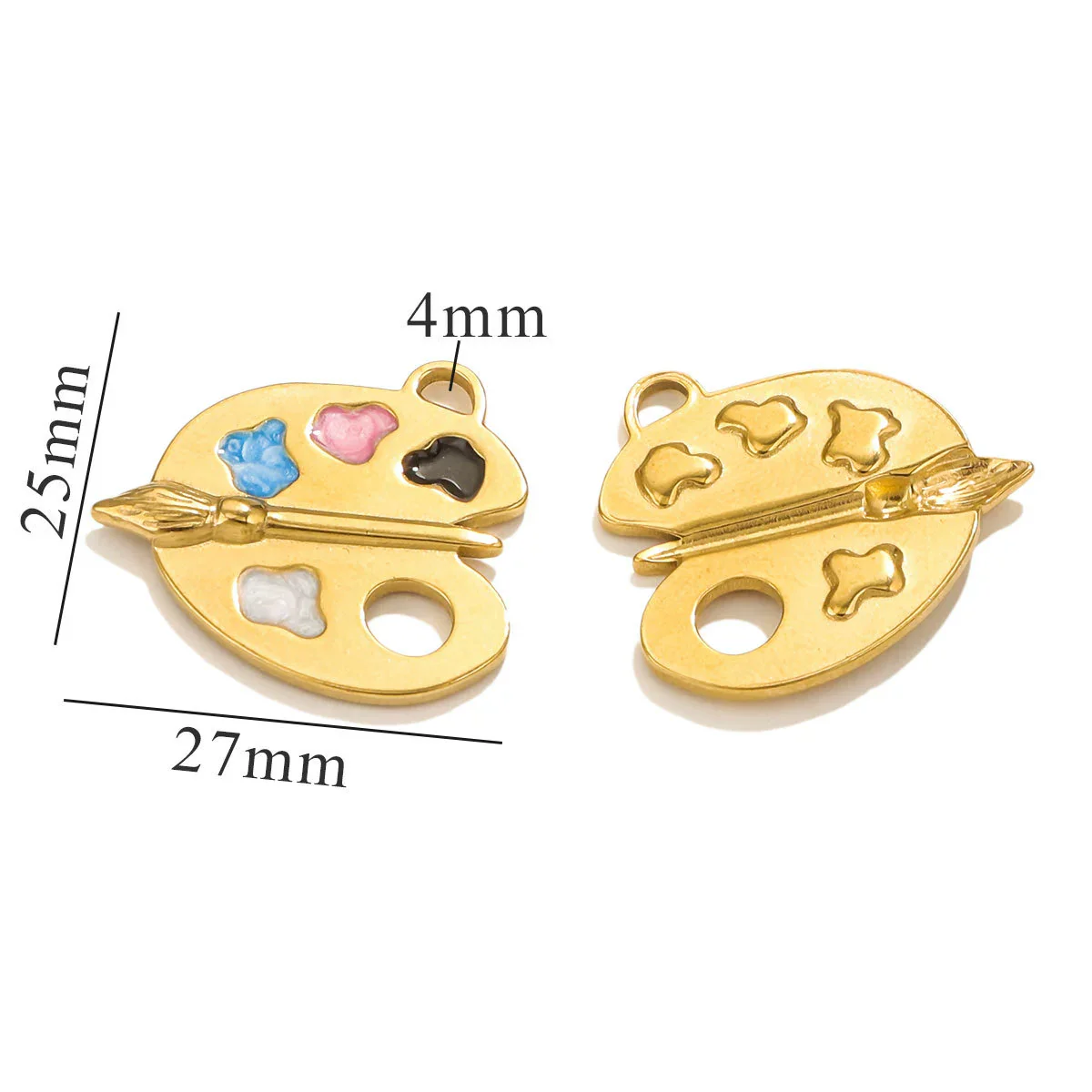 Stainless Steel Seamless Paper Clips Pattern Pendant Necklace Cute Accessories - Image 7