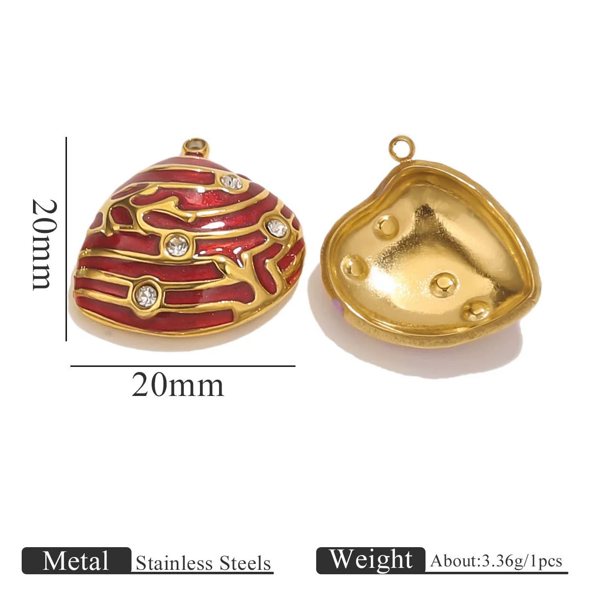Stainless Steel Shell Oil Dripping Marine Series Electroplated Diy Handmade Jewelry Pendant Bracelet Necklace Accessories - Image 13
