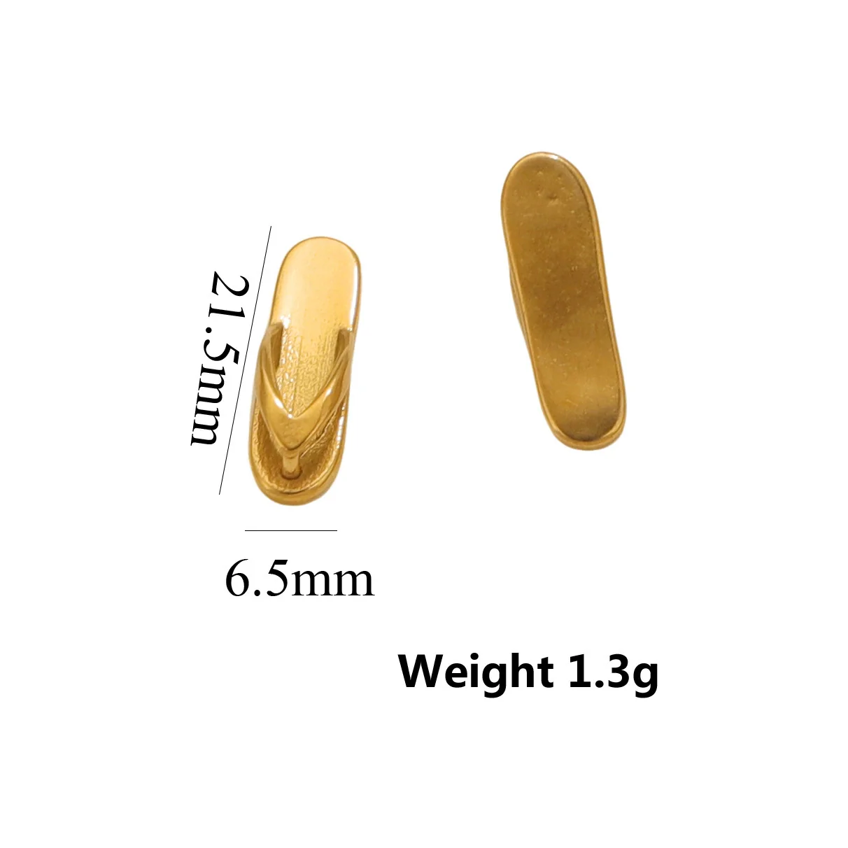 Stainless Steel Shoes Pendant Jewelry Accessories With Ocean Life Pattern And Electroplating Treatment - Image 13