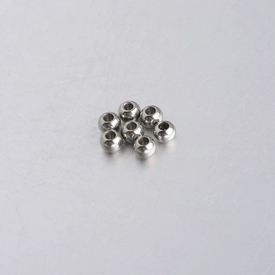 Stainless Steel Smooth Beads Electroplated Jewelry Accessories - Image 6