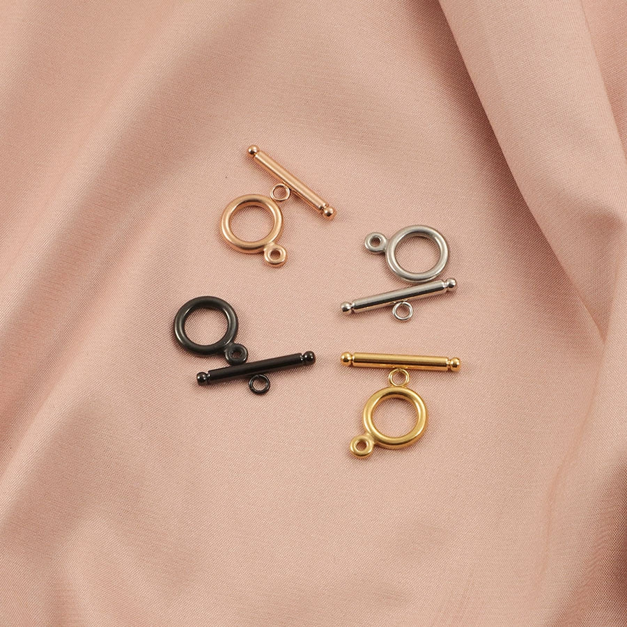 Stainless Steel Smooth Round Ot Buckle Handmade Diy Jewelry Accessories With Color Retaining And Electroplating Finish For Bracelet And Necklace Connection