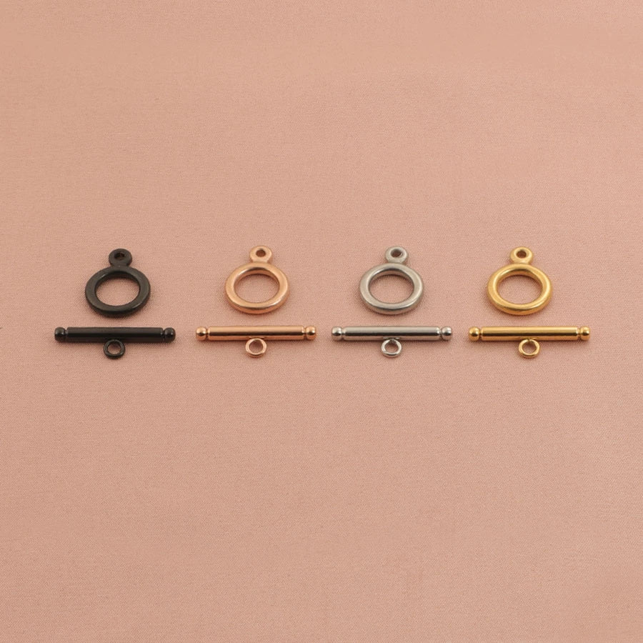 Stainless Steel Smooth Round Ot Buckle Handmade Diy Jewelry Accessories With Color Retaining And Electroplating Finish For Bracelet And Necklace Connection - Image 2