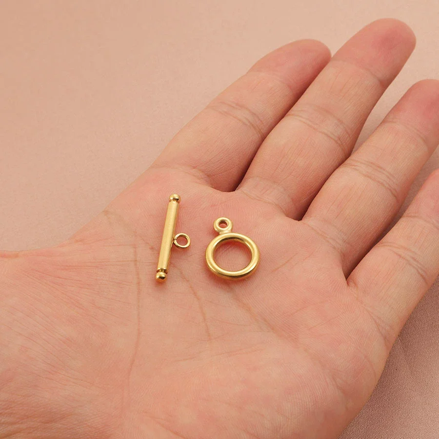 Stainless Steel Smooth Round Ot Buckle Handmade Diy Jewelry Accessories With Color Retaining And Electroplating Finish For Bracelet And Necklace Connection - Image 3