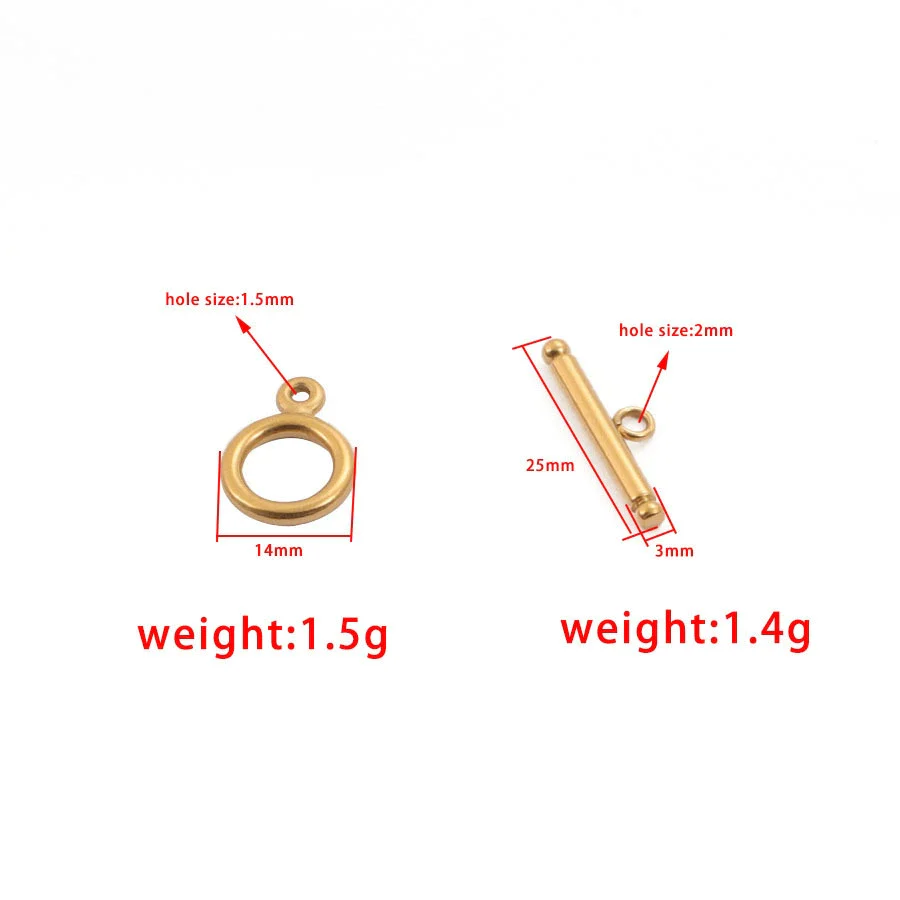 Stainless Steel Smooth Round Ot Buckle Handmade Diy Jewelry Accessories With Color Retaining And Electroplating Finish For Bracelet And Necklace Connection - Image 4