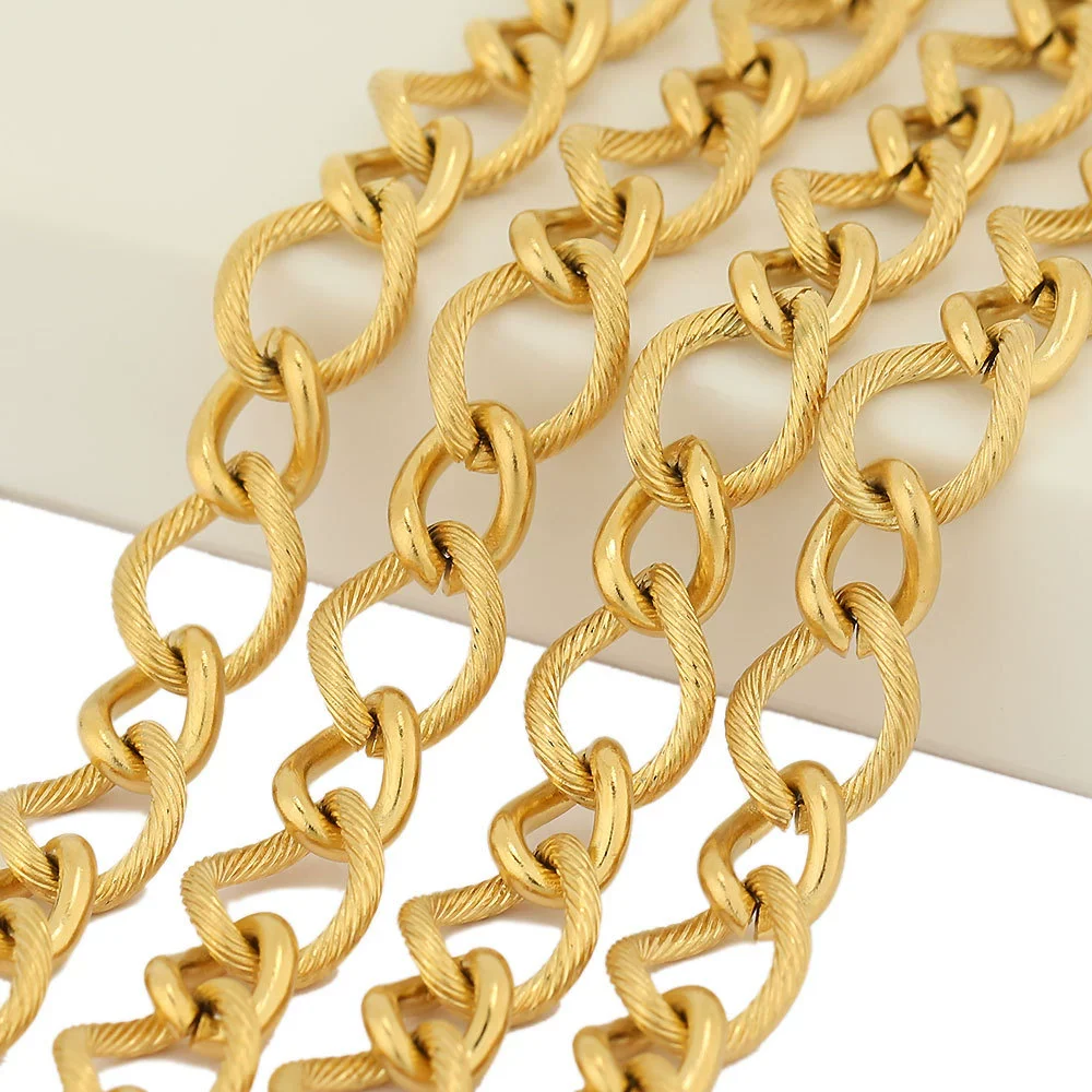 Stainless Steel Snake Chain Hip Hop Punk Jewelry Electroplated Diy Necklace Accessories