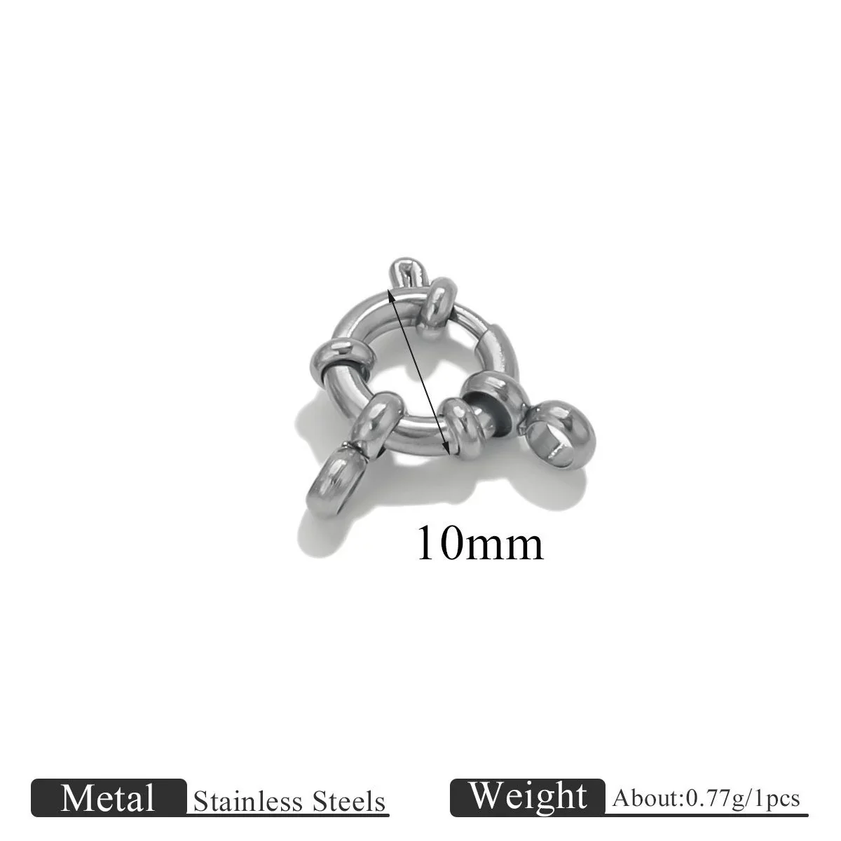 Stainless Steel Spring Buckle Jewelry Accessories Diy Necklace Bracelet 18K Gold Plated Connection Buckle Pendant Buckle - Image 6