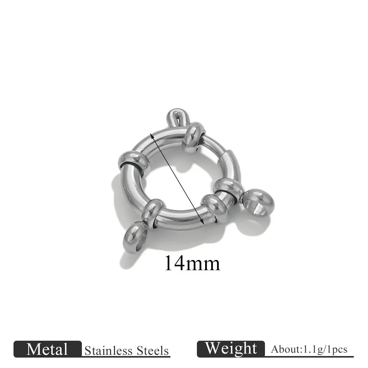 Stainless Steel Spring Buckle Jewelry Accessories Diy Necklace Bracelet 18K Gold Plated Connection Buckle Pendant Buckle - Image 8