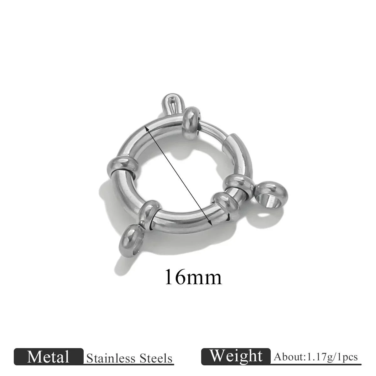 Stainless Steel Spring Buckle Jewelry Accessories Diy Necklace Bracelet 18K Gold Plated Connection Buckle Pendant Buckle - Image 9