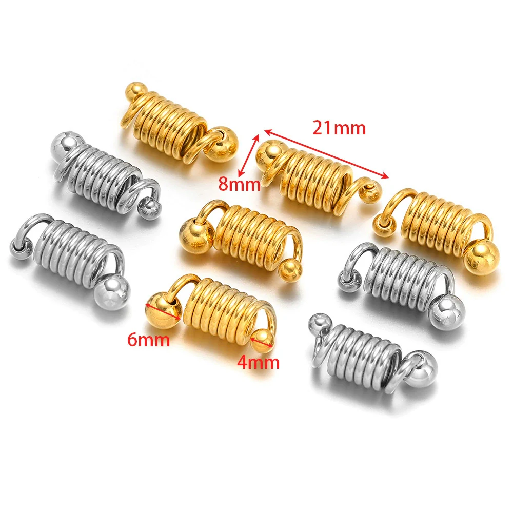 Stainless Steel Spring Pendant Electroplated Jewelry Accessories For Necklace And Bracelet - Image 2