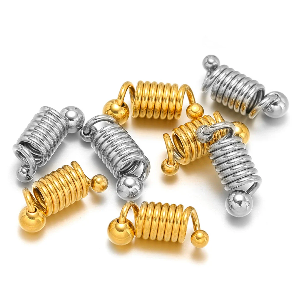 Stainless Steel Spring Pendant Electroplated Jewelry Accessories For Necklace And Bracelet - Image 5