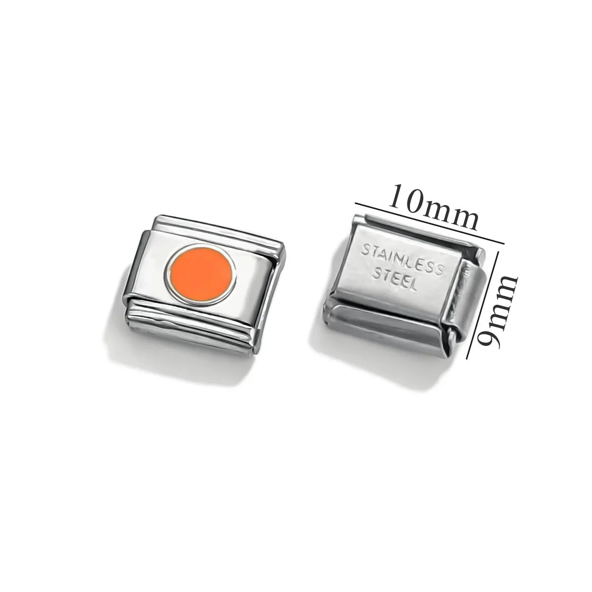 Stainless Steel Square Dot Enamel Elastic Diy Bracelet With Electroplating Fashion Geometric Style - Image 10