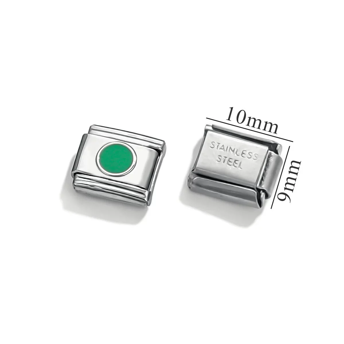 Stainless Steel Square Dot Enamel Elastic Diy Bracelet With Electroplating Fashion Geometric Style - Image 13