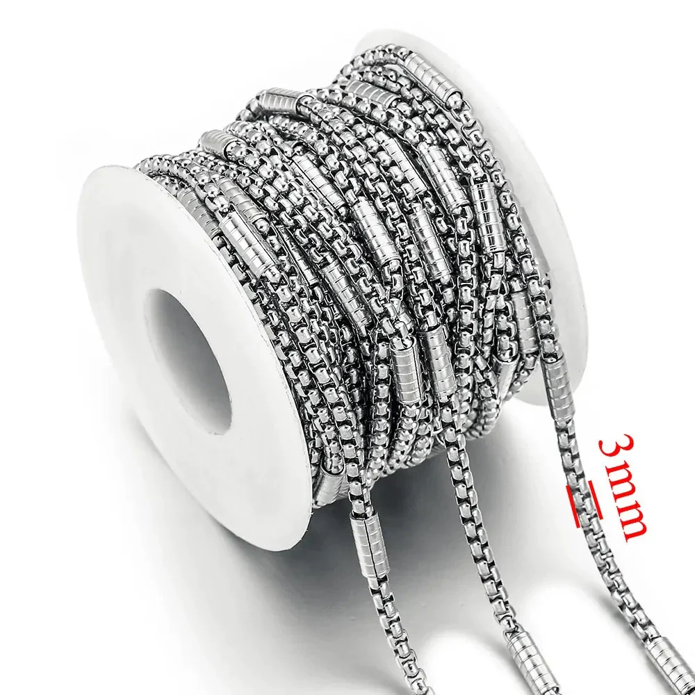 Stainless Steel Square Hiphop Style Totem Pattern Electroplated Diy Jewelry Chain Making Supplies For Necklace And Bracelet - Image 11