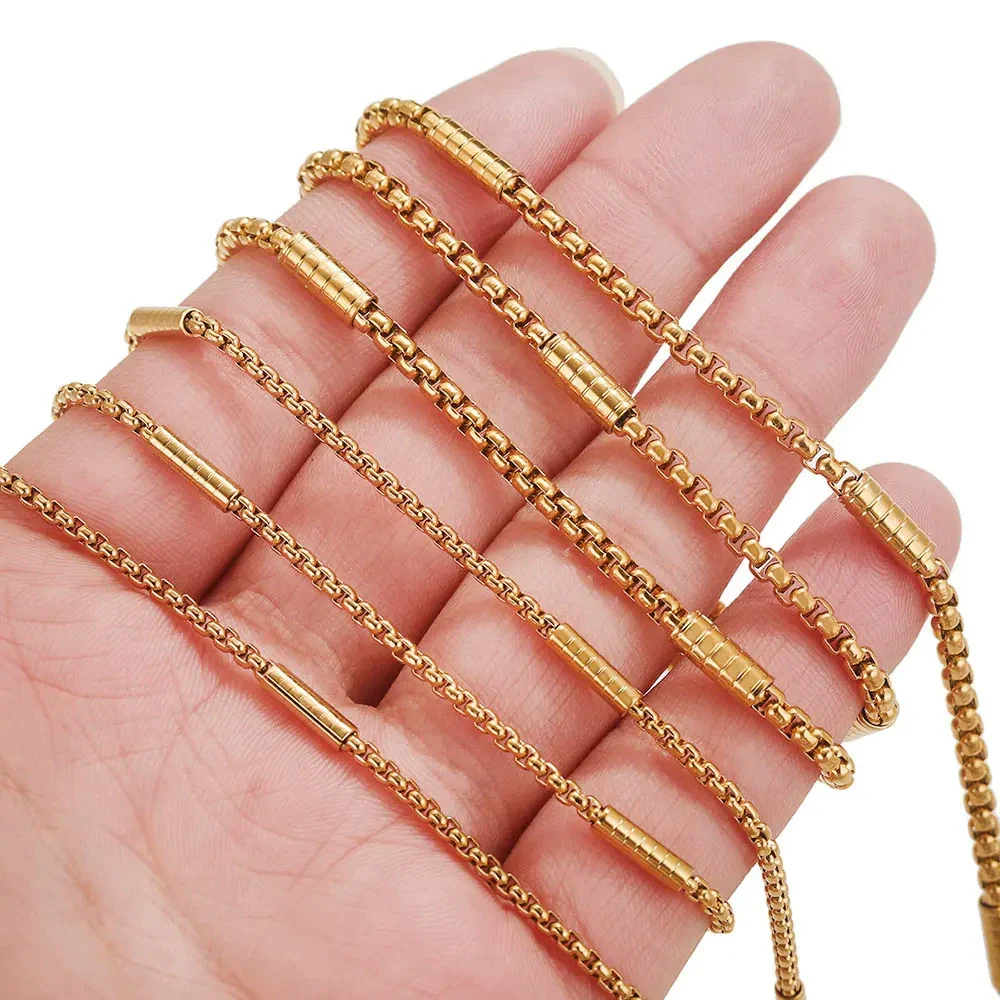 Stainless Steel Square Hiphop Style Totem Pattern Electroplated Diy Jewelry Chain Making Supplies For Necklace And Bracelet - Image 4