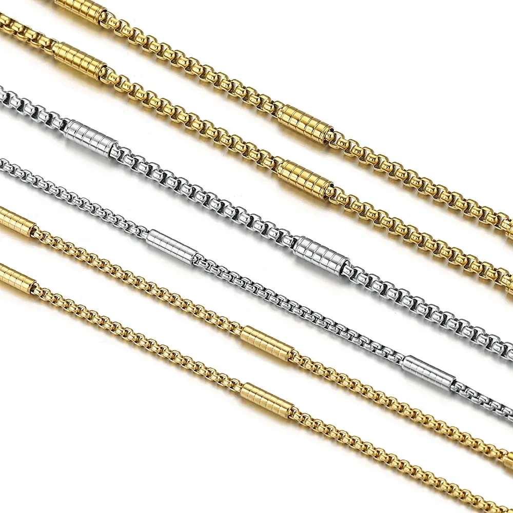 Stainless Steel Square Hiphop Style Totem Pattern Electroplated Diy Jewelry Chain Making Supplies For Necklace And Bracelet - Image 5