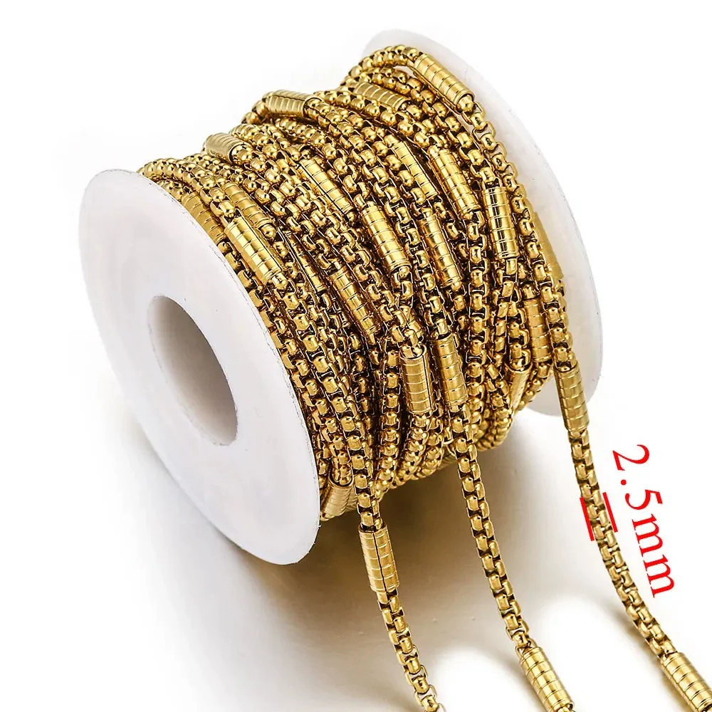 Stainless Steel Square Hiphop Style Totem Pattern Electroplated Diy Jewelry Chain Making Supplies For Necklace And Bracelet - Image 7