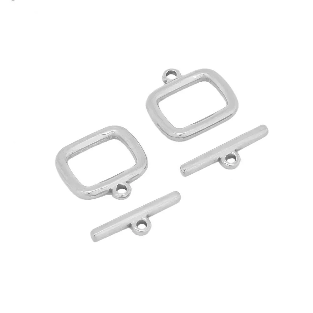 Stainless Steel Square Oil Pressure Ot Jewelry Tail Buckle Electroplated Diy Bracelet Connection Buckle Accessories - Image 7